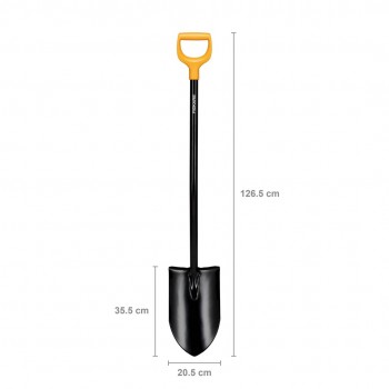 FISKARS SOLID+ XL SHARP SPADE LONG SHAFT