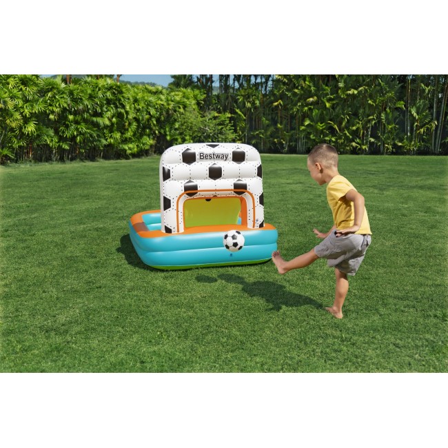 Bestway Kick N Swish 3-in-1 Multi-Use Inflatable Ball Pit with 18 Play Balls
