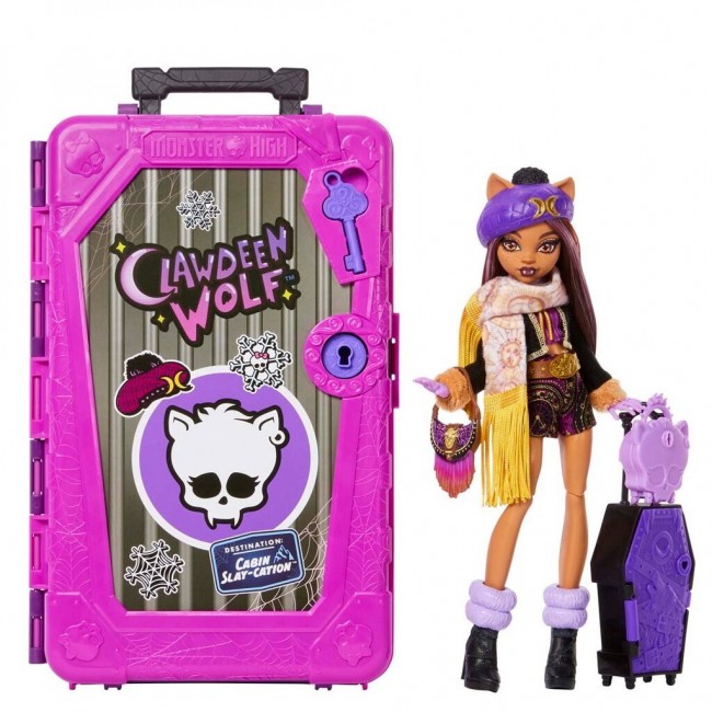Monster High Skulltimate Secrets Cabin Slay-cation Playset, Clawdeen Wolf Doll and Accessories