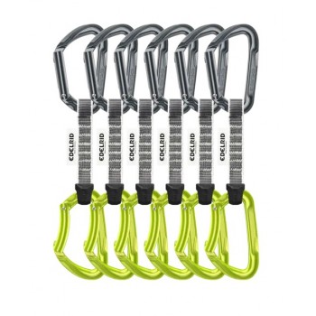 Edelrid 737910106270 climbing carabiner Locking carabiner D-shaped Green, Grey 6 pc(s)
