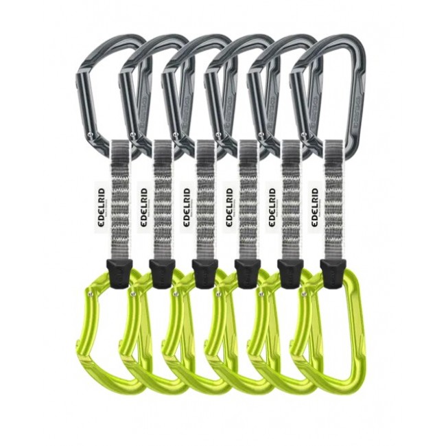 Edelrid 737910106270 climbing carabiner Locking carabiner D-shaped Green, Grey 6 pc(s) Edelrid 737910106270 climbing carabiner Locking carabiner D-shaped Green, Grey 6 pc(s)