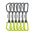 Edelrid 737910106270 climbing carabiner Locking carabiner D-shaped Green, Grey 6 pc(s)