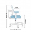 Junior 3.6 Blue swivel chair