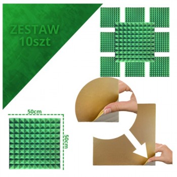 DNA AM2 GN acoustic panel set of 10 pcs. green