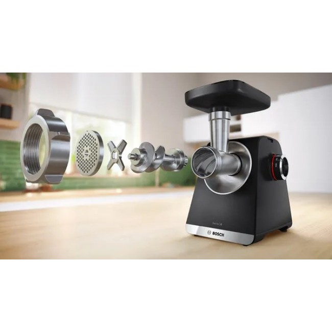 Bosch Serie 6 MFWS650B mincer 500 W Black, Silver Bosch Serie 6 MFWS650B mincer 500 W Black, Silver