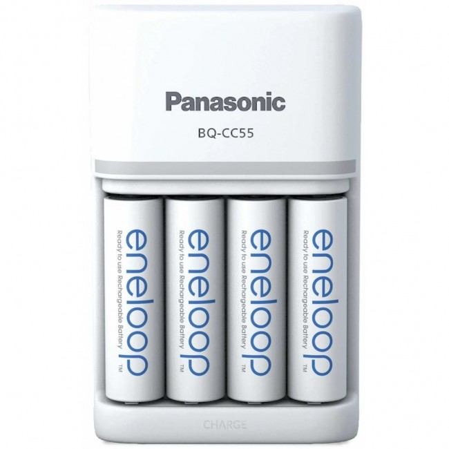 Battery charger PANASONIC Eneloop Smartplus BQ-CC55 + 4x AA 2000 mAh (K-KJ55MCD40E) Battery charger PANASONIC Eneloop Smartplus BQ-CC55 + 4x AA 2000 mAh (K-KJ55MCD40E)