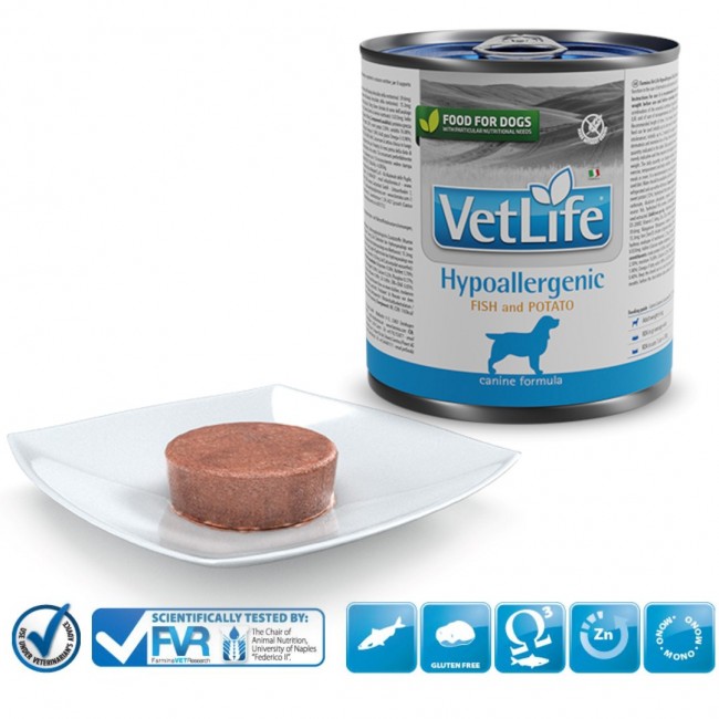 FARMINA Vet Life Canine Hypoallergenic Fish&Potato wet food for adult dogs 300 g