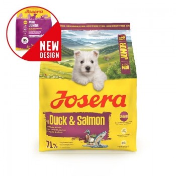 JOSERA Mini Junior Duck & Salmon - dry dog food - 900g