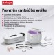 Activejet AUC-198 cordless ultrasonic UV cleaner. For dentures, braces, and jewelry, white.