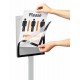 Durable 501357 informational sign Letter Grey Metal, Plastic 1 pc(s)