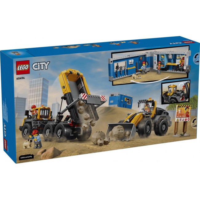 LEGO CITY 60494 Dump Truck and Front End Loader