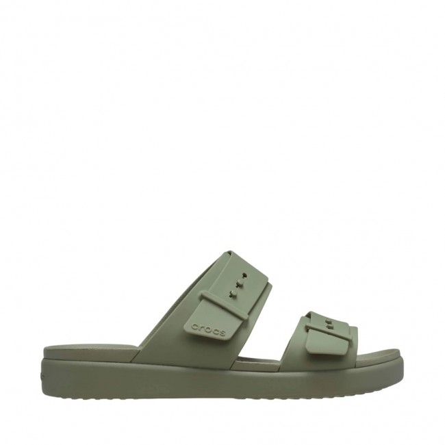 Klapki damskie Crocs Brooklyn Buckle Low zielone 211215 3BX 38-39 Klapki damskie Crocs Brooklyn Buckle Low zielone 211215 3BX 38-39