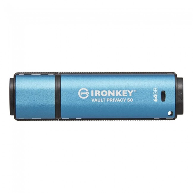 Kingston Technology IronKey 64GB Vault Privacy 50 AES-256 Encrypted, FIPS 197