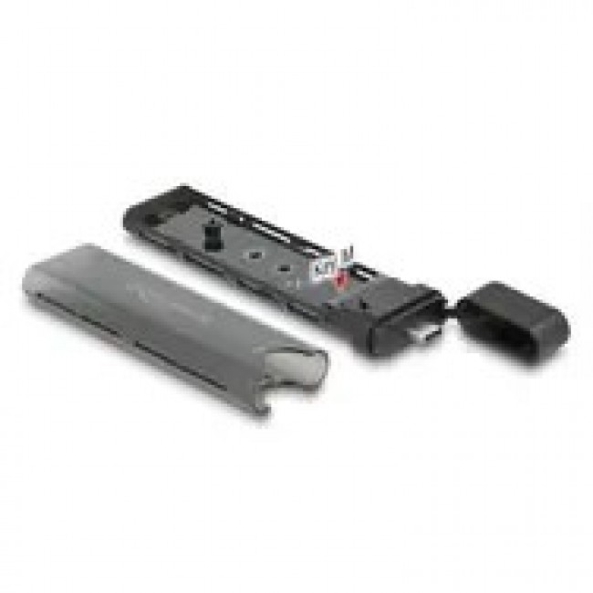 DeLOCK External USB Type-C Combo Enclosure for M.2 NVMe PCIe or SATA SSD - tool free