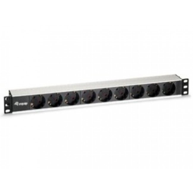 Equip 9-Outlet German Power Distribution Unit, Aluminum Shell