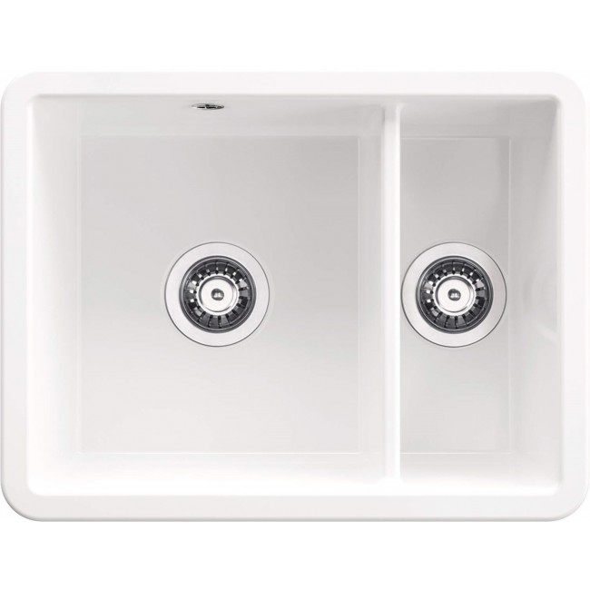 Ceramic sink 1.5-bowl