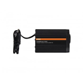 Inverter OEINVU150, operational power: 150 W, input voltage: 12 V, output voltage: 230 V USB - 104x156x51 mm