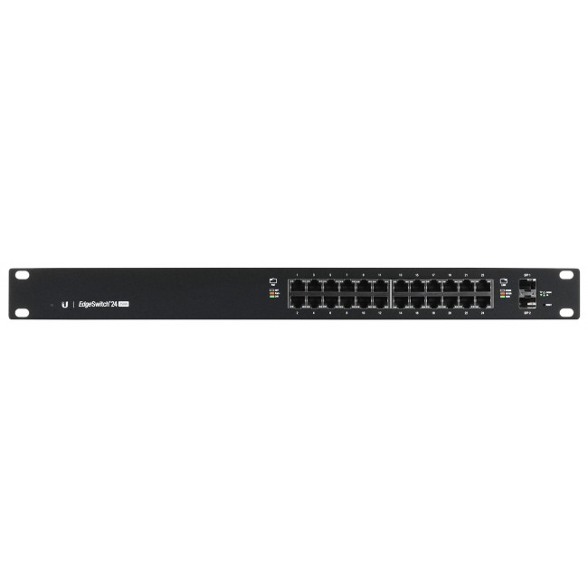 Ubiquiti ES-24-250W network switch Managed L2/L3 Gigabit Ethernet (10/100/1000) Power over Ethernet (PoE) 1U Black