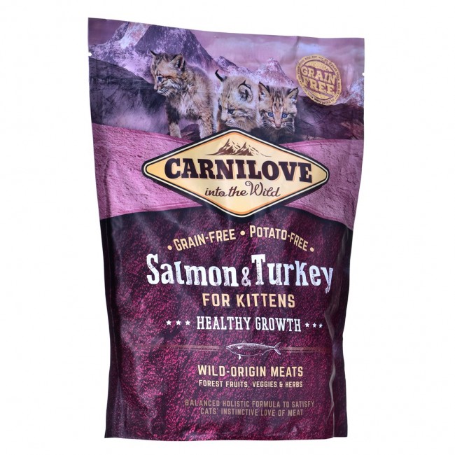 CARNILOVE Cat Salmon & Turkey For Kittens - dry cat food - 400 g CARNILOVE Cat Salmon & Turkey For Kittens - dry cat food - 400 g