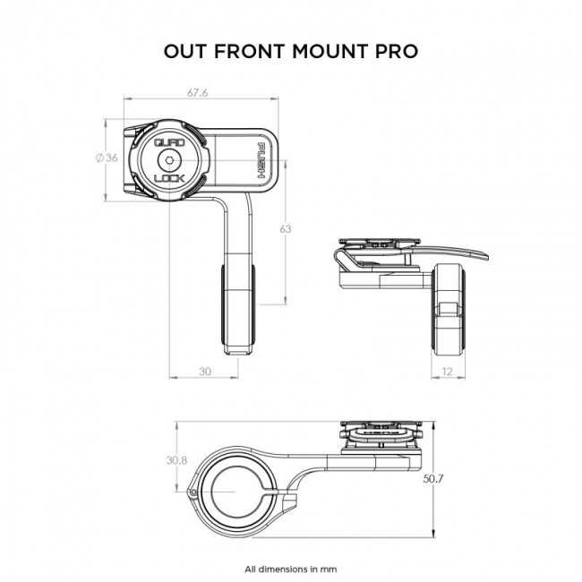 Quad Lock Cycling - Out Front Mount Quad Lock Cycling - Out Front Mount