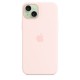 Apple iPhone 15 Plus Silicone Case with MagSafe - Light Pink Apple iPhone 15 Plus Silicone Case with MagSafe - Light Pink