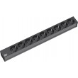 Bachmann 9x Schuko, 2m power extension 9 AC outlet(s) Black