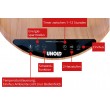 Unold 86545 electric space heater Indoor Black, Wood Fan electric space heater