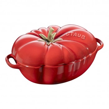Mini Cocotte Ceramic Oval Tomato Staub - 500 ml, Red