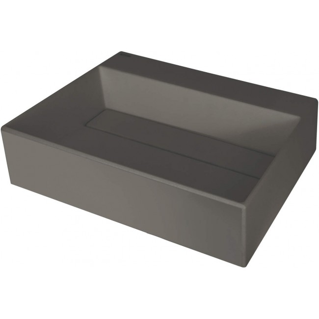 Granite countertop washbasin with a place for a tap - with a grille Granite countertop washbasin with a place for a tap - with a grille