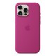 Apple iPhone 16 Pro Max Silicone Case with MagSafe - Fuchsia