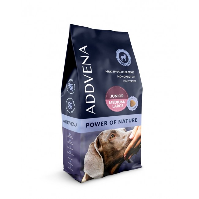 ADDVENA Power of Nature Junior Medium/Large Lamb - dry dog food - 10kg