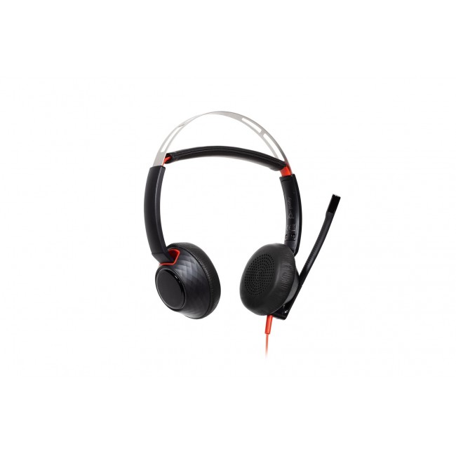 HP Poly Blackwire 5220 Stereo USB-C Headset +3.5mm Plug +USB-C/A Adapter (Bulk)