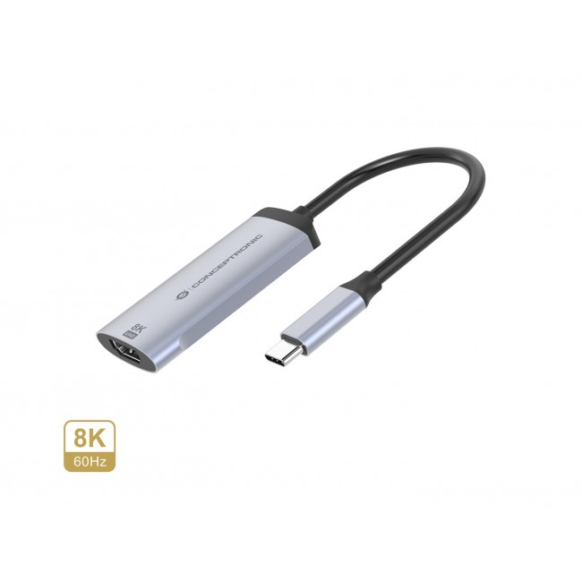 Conceptronic ABBY23G USB-C to HDMI 2.1 Adapter, 8K60Hz