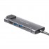 Adapter (HUB) USB typu C na HDMI/2x USB3.0/2x USB typu C/RJ45
