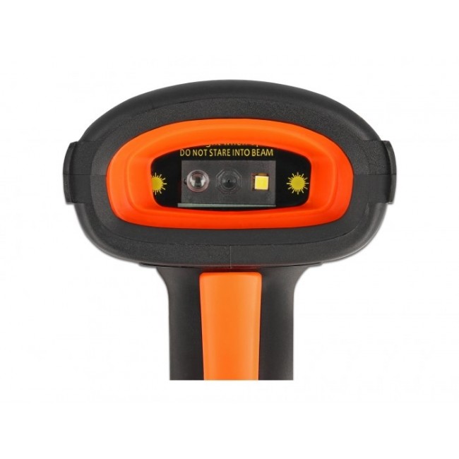 DeLOCK Industrial Barcode Scanner 1D and 2D for 2.4 GHz or Bluetooth with inductive charging station