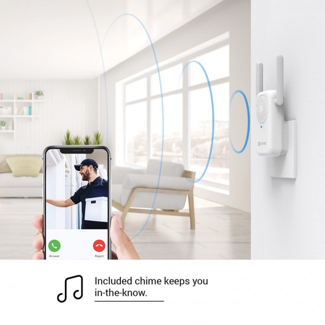 EZVIZ DB1C Smart Video Doorbell with Chime & Transformer Kit EZVIZ DB1C Smart Video Doorbell with Chime & Transformer Kit