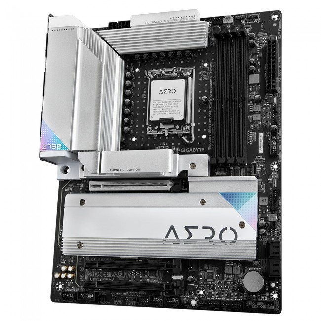GIGABYTE Z790 AERO G Motherboard - Supports Intel Core 14th CPUs, up to 7600MHz DDR5 (OC), 1 PCIe 5.0+4xPCIe 4.0 M.2, Wi-Fi 6E, 2.5GbE LAN, USB 3.2 Gen 2x2 GIGABYTE Z790 AERO G Motherboard - Supports Intel Core 14th CPUs, up to 7600MHz DDR5 (OC), 1 PCIe 5.0+4xPCIe 4.0 M.2, Wi-Fi 6E, 2.5GbE LAN, USB 3.2 Gen 2x2
