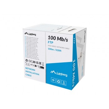 LAN CABLE FTP 100MB/S 100M STRANDED CCA GRAY LANBERG