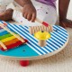 Fisher-Price Wooden Musical Table with Percussion Instrument Toys, 3 Wood Pieces