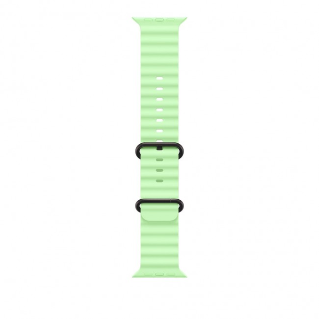 Apple Black Titanium Finish Band Green Fluoroelastomer, Titanium Apple Black Titanium Finish Band Green Fluoroelastomer, Titanium