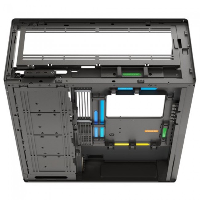 HAVN HS 420 VGPU PC Case, Midi-Tower, E-ATX, Tempered Glass, PCIe 5.0 Riser Cable - black