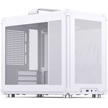 PC case Jonsbo C6 MAX, Mini, Micro-ATX, Tempered Glass - White