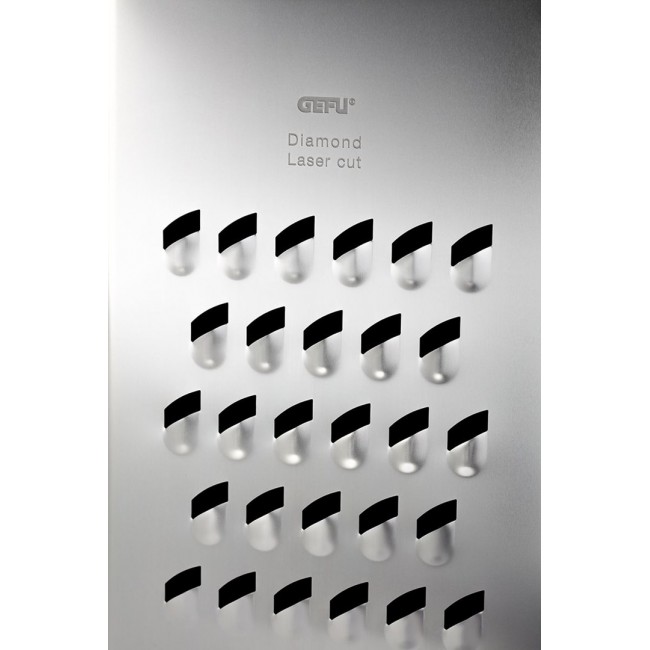 GEFU 10761 manual grater/spiralizer Box grater Black, Silver