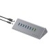 Conceptronic HUBBIES18G 10-in-1 60W USB 3.0 Hub Charger Combo, 2-in-1 USB-C USB-A Cable, USB 3.2 Gen 1