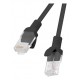 Lanberg PCU6-10CC-0200-BK networking cable Black 2 m Cat6 U/UTP (UTP)