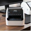 Brother QL-1110NWB, DK, Direct thermal, 300 x 300 DPI, 110 mm/sec, Wired & Wireless, Black, White