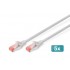 Digitus CAT 6 S/FTP patch cable, 5 pieces