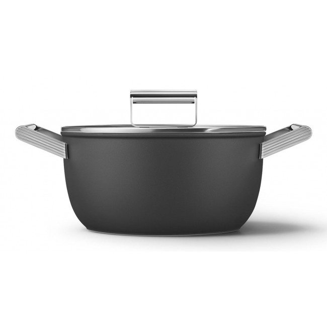 Smeg CSF2412BLM multi pot Black Aluminium, Stainless steel 5.4 L 24 cm