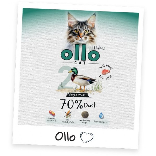 OLLO Cat No. 2 Duck Mono - wet cat food - 85g