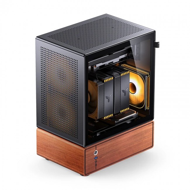 Jonsbo T7 Midi Tower Black, Wood Jonsbo T7 Midi Tower Black, Wood